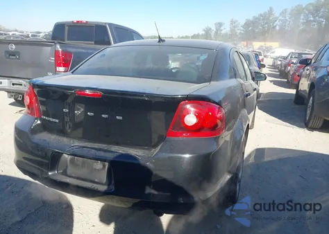 2014 Dodge Avenger Se из США, поврежденный, VIN 1C3CDZAG0EN165319